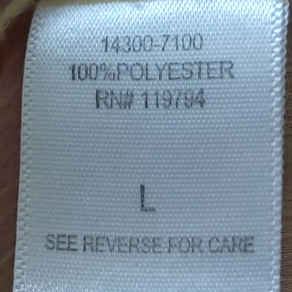 ONE WORLD | Women's Floral Top Orange Yellow Size Large - Picture 5 of 6